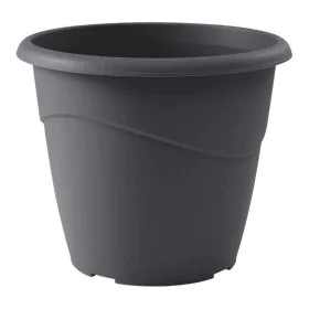 Vaso EDA Marina Grigio Grigio scuro polipropilene Rotonda Rotondo Ø 40 x 33,7 cm di EDA, Vasi tradizionali - Rif: S7149077, P...