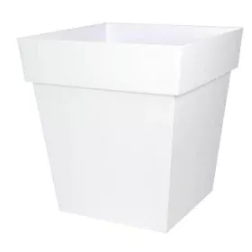 Pot EDA Tuscany Carré Blanc Ø 50 cm de EDA, Pots de fleurs - Réf : S7149127, Prix : 50,47 €, Remise : %