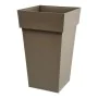 Plant pot EDA Tuscan Taupe Squared polypropylene (39 x 39 x 65 cm) by EDA, Flower Pots - Ref: S7149141, Price: 50,24 €, Disco...