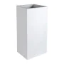 Pot EDA Graphit Blanc Plastique Carré 39,5 x 39,5 x 80 cm de EDA, Pots de fleurs - Réf : S7149306, Prix : 110,64 €, Remise : %