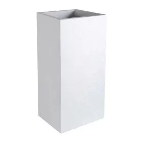 Plant pot EDA Graphit White Plastic Squared 39,5 x 39,5 x 80 cm by EDA, Flower Pots - Ref: S7149306, Price: 116,43 €, Discoun...