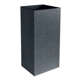 Plant pot EDA Graphit Grey Dark grey Plastic Squared 39,5 x 39,5 x 80 cm by EDA, Flower Pots - Ref: S7149307, Price: 110,24 €...