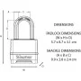 Cadeado com combinação Master Lock M178EURD Aço Zinco Preto de Master Lock, Cadeados com combinação - Ref: S7149339, Preço: 4...