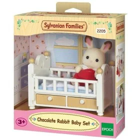 Figuras de Ação Sylvanian Families Baby Rabbit Chocolate Bed de Sylvanian Families, Bonecos e figuras de ação - Ref: S7150073...