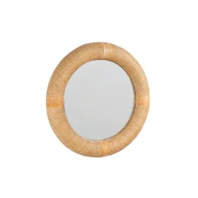 Wall mirror Romimex Natural Rattan 80 x 80 x 7 cm 7 x 80 x 80 cm by Romimex, Wall-Mounted Mirrors - Ref: D1616247, Price: 171...