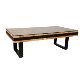 Mesa Romimex Preto Natural Madeira Reciclada 130 x 43 x 70 cm de Romimex, Jogos de móveis - Ref: D1616273, Preço: 829,68 €, D...