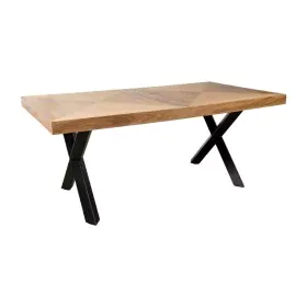 Tavolo Romimex Nero Naturale Legno di acacia 180 x 77 x 100 cm di Romimex, Tavoli da sala da pranzo - Rif: D1616274, Prezzo: ...