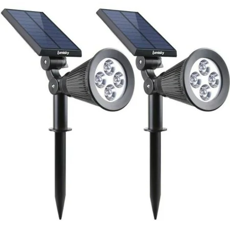 Foco solar Lumisky 3760119732779 Ajustável 2 em 1 (2 Unidades) de Lumisky, Iluminação de caminhos - Ref: S7151081, Preço: 49,...