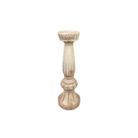 Candleholder Romimex Cream Resin 16 x 48 x 16 cm by Romimex, Candelabras and candle holders - Ref: D1616288, Price: 71,15 €, ...