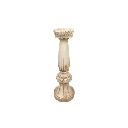 Castiçais Romimex Creme Resina 16 x 48 x 16 cm de Romimex, Candelabros e suportes para velas - Ref: D1616288, Preço: 77,69 €,...