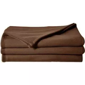 Couverture Poyet Motte Poleco Chocolat 220 x 240 cm de Poyet Motte, Couvertures et couvre-lits - Réf : S7151825, Prix : 38,50...