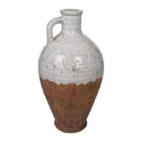 Vase Romimex White Terracotta Rustic 20 x 38 x 20 cm With handle by Romimex, Vases - Ref: D1616306, Price: 55,67 €, Discount: %