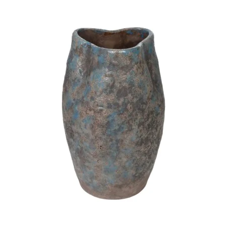 Vase Romimex Blue Terracotta Aged finish 17 x 27 x 17 cm by Romimex, Vases - Ref: D1616307, Price: 30,01 €, Discount: %