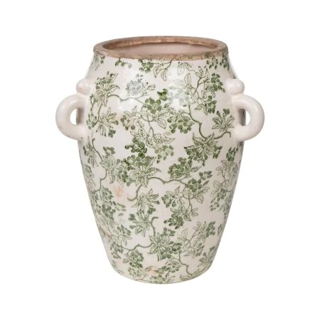 Vaso Romimex Verde Bege Porcelana 19 x 23 x 19 cm Com pegas de Romimex, Jarrões - Ref: D1616317, Preço: 30,88 €, Desconto: %