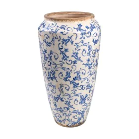 Florero Romimex Azul Blanco Porcelana 21 x 37 x 21 cm Con asas de Romimex, Jarrones - Ref: D1616318, Precio: 55,07 €, Descuen...