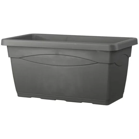 Plant pot Deroma Day R 80 x 33,5 cm Rectangular Anthracite Injected by Deroma, Flower Pots - Ref: S7152058, Price: 41,20 €, D...