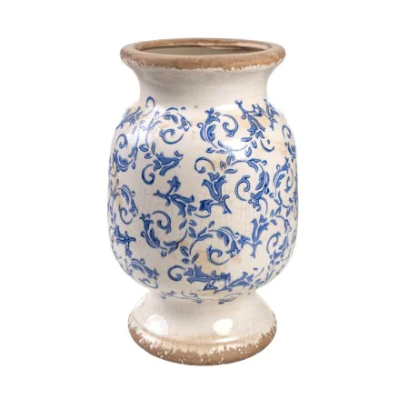 Vase Romimex Blue White Porcelain 18 x 27 x 18 cm by Romimex, Vases - Ref: D1616322, Price: 30,88 €, Discount: %