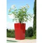 Vaso Riviera Vermelho Plástico Quadrado Redondo Moderno 29 x 29 x 52 cm 29 x 29 cm de Riviera, Vasos para flores - Ref: S7152...