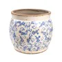 Macetero Romimex Azul Blanco Porcelana 20 x 16 x 20 cm de Romimex, Maceteros - Ref: D1616324, Precio: 23,45 €, Descuento: %