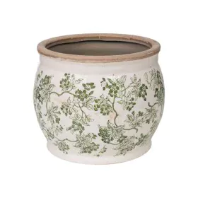 Macetero Romimex Verde Beige Porcelana 25 x 21 x 25 cm de Romimex, Maceteros - Ref: D1616329, Precio: 41,54 €, Descuento: %