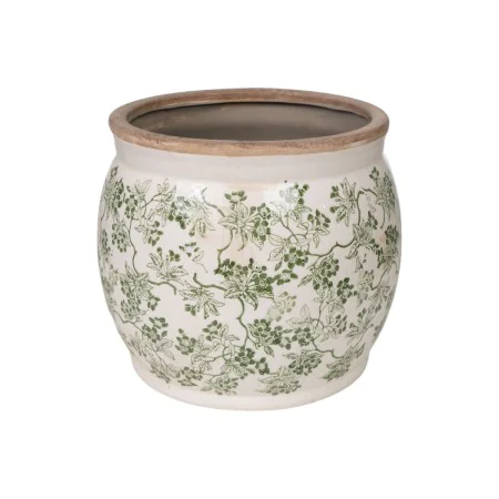 Macetero Romimex Verde Beige Porcelana 20 x 16 x 20 cm de Romimex, Maceteros - Ref: D1616330, Precio: 21,96 €, Descuento: %