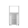 Meuble d'Appoint Gris Mélamine Chrome 60 x 43 x 118 cm de BigBuy Home, Ensembles de cuisine - Réf : S7152318, Prix : 124,03 €...