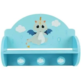 Wall mounted coat hanger Fun House Blue MDF Wood (33 x 46 x 15 cm) by Fun House, Coat Racks - Ref: S7152584, Price: 38,77 €, ...