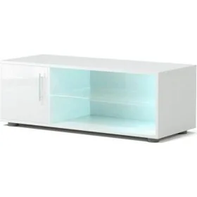 Meubles de télévision 100 x 38 x 36 cm Métal Blanc Mélamine de BigBuy Home, Tables et supports de télévision - Réf : S7152586...