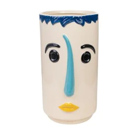 Vase Romimex Multicolour Ceramic Face 17 x 30 x 17 cm by Romimex, Vases - Ref: D1616361, Price: 57,70 €, Discount: %