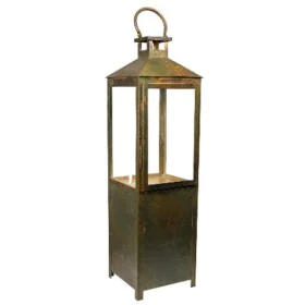 Lantern Romimex Antique Brown Metal 22 x 78 x 22 cm by Romimex, Candelabras and candle holders - Ref: D1616407, Price: 136,34...