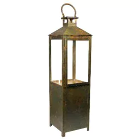 Lantern Romimex Antique Brown Metal 22 x 78 x 22 cm by Romimex, Candelabras and candle holders - Ref: D1616407, Price: 151,90...