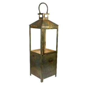 Farol Romimex Antique Marrón Metal 22 x 66 x 22 cm de Romimex, Candelabros y portavelas - Ref: D1616408, Precio: 118,63 €, De...