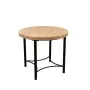 Table d'appoint Romimex Noir Naturel Métal Bois de pin 50 x 52 x 50 cm de Romimex, Tables - Réf : D1616434, Prix : 97,55 €, R...