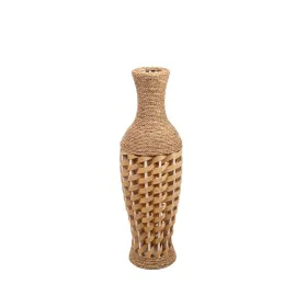 Floor vase Alexandra House Living Brown PVC Natural Fibre 25 x 80 x 25 cm by Alexandra House Living, Vases - Ref: D1616442, P...