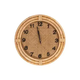 Reloj de Pared Romimex Marrón Mimbre Madera de abeto Madera MDF 46 x 46 x 6 cm de Romimex, Relojes de pared - Ref: D1616447, ...