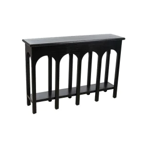 Consola Romimex Preto Madeira de paulónia Madeira MDF 120 x 81 x 40 cm de Romimex, Jogos de móveis - Ref: D1616449, Preço: 23...