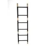 Hat stand Romimex Black wicker Fir wood Staircase 49 x 180 x 4 cm by Romimex, Coat Racks - Ref: D1616453, Price: 58,09 €, Dis...