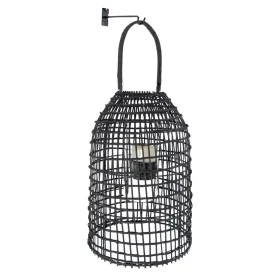 Lanterne Romimex Noir Métal osier verre 29 x 63 x 29 cm de Romimex, Bougeoirs et chandeliers - Réf : D1616455, Prix : 55,85 €...