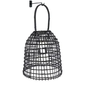 Farol Romimex Negro Metal Mimbre Vidrio 29 x 51 x 29 cm de Romimex, Candelabros y portavelas - Ref: D1616456, Precio: 48,96 €...