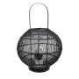 Lantern Romimex Black Metal wicker Glass 38 x 56 x 38 cm Ball by Romimex, Candelabras and candle holders - Ref: D1616458, Pri...