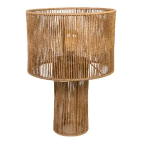 Lampe de bureau Romimex Naturel Coton Fer 35 x 46 x 35 cm de Romimex, Lampes de chevet - Réf : D1616516, Prix : 103,33 €, Rem...