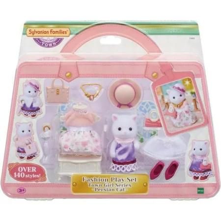 Figuras Articuladas Sylvanian Families The Fashion Suitcase And Big Sister Persian Cat de Sylvanian Families, Muñecos y figur...