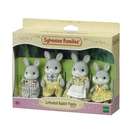 Conjunto de Bonecos Sylvanian Families Family Gray Rabbit de Sylvanian Families, Playsets de figuras de brincar - Ref: S71568...