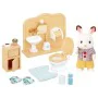 Figura de Acción Sylvanian Families Chocolate Rabbit and Toilet Set de Sylvanian Families, Muñecos y figuras de acción - Ref:...