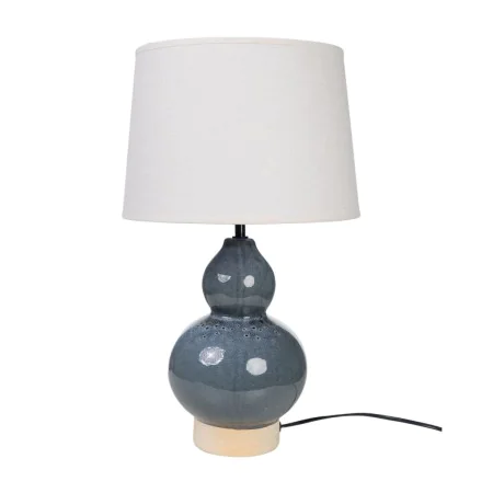 Lampe de bureau Romimex Bleu Beige Céramique 28 x 47 x 28 cm de Romimex, Lampes de chevet - Réf : D1616519, Prix : 56,17 €, R...