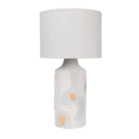 Lampe de bureau Romimex Beige Celeste Céramique 25 x 46 x 25 cm de Romimex, Lampes de chevet - Réf : D1616520, Prix : 36,15 €...