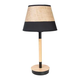 Lampe de bureau Romimex Noir Beige Bois osier 23 x 44 x 23 cm de Romimex, Lampes de chevet - Réf : D1616532, Prix : 36,69 €, ...