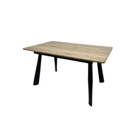 Mesa Extensível Romimex Castanho Metal Madeira MDF 90 x 76 x 90 cm de Romimex, Jogos de móveis - Ref: D1616553, Preço: 552,33...