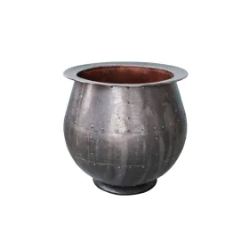 Planter Romimex Black Metal 46 x 49 x 46 cm by Romimex, Cachepots - Ref: D1616590, Price: 148,10 €, Discount: %