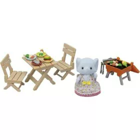 Accesorios para casa de Muñecas Sylvanian Families The Elephant Girl and Her Picnic Set de Sylvanian Families, Accesorios par...